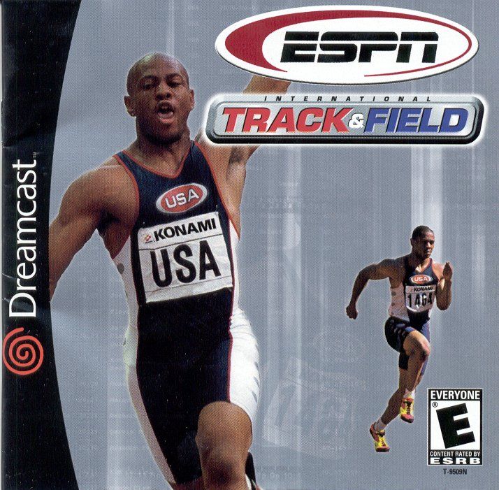 ESPN International Track & Field box art for Sega Dreamcast